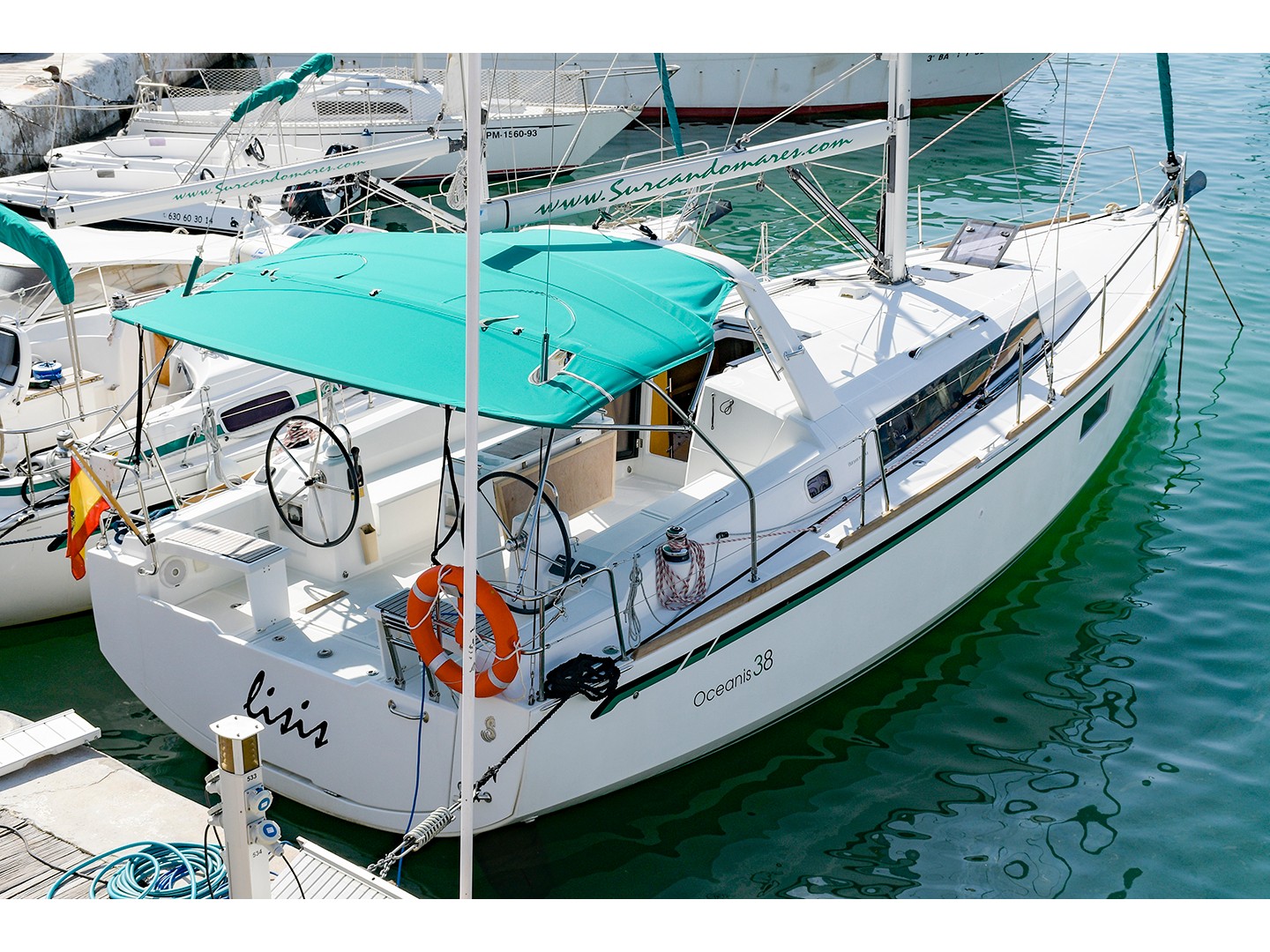 Oceanis 38 - Yacht Charter Barcelona & Boat hire in Spain Catalonia Costa Brava Barcelona Sitges Port d'Aiguadolç 2