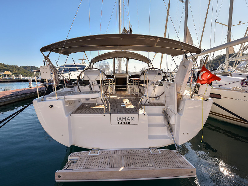 Hanse 508 - Yacht Charter Göcek & Boat hire in Turkey Turkish Riviera Lycian coast Göcek Marinturk Village Port 2