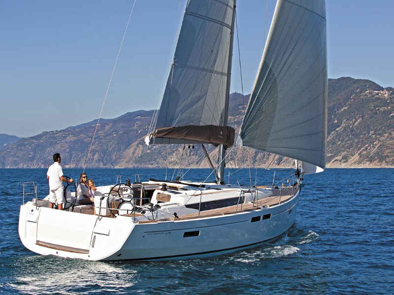 Sun Odyssey 479 - Yacht Charter Cyclades & Boat hire in Greece Cyclades Islands Paros Naoussa Naousa Marina 1