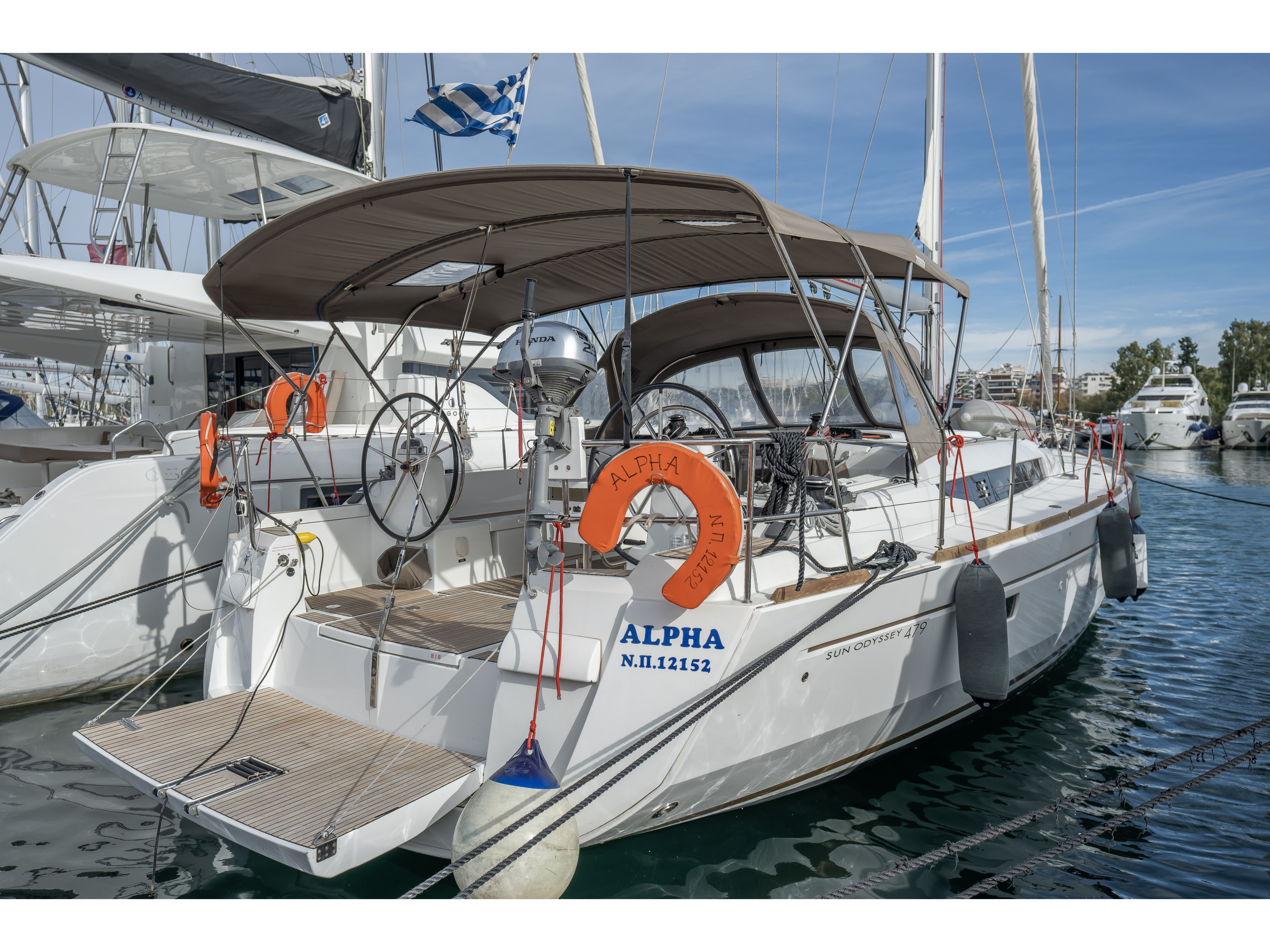 Sun Odyssey 479 - Yacht Charter Paros & Boat hire in Greece Cyclades Islands Paros Naoussa Naousa Marina 4