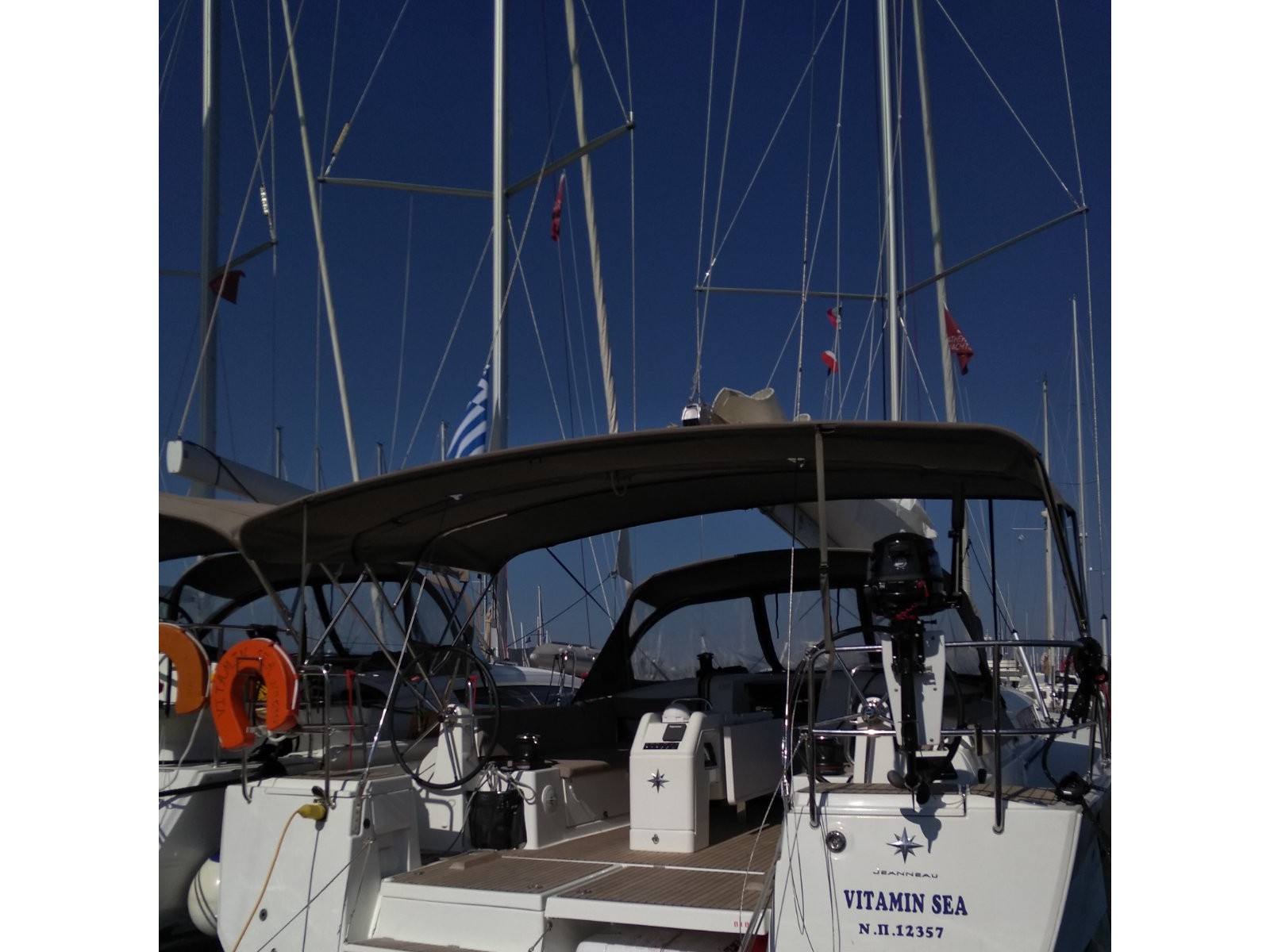 Sun Odyssey 490 - Yacht Charter Paros & Boat hire in Greece Cyclades Islands Paros Paros Piso Livadi Port 2