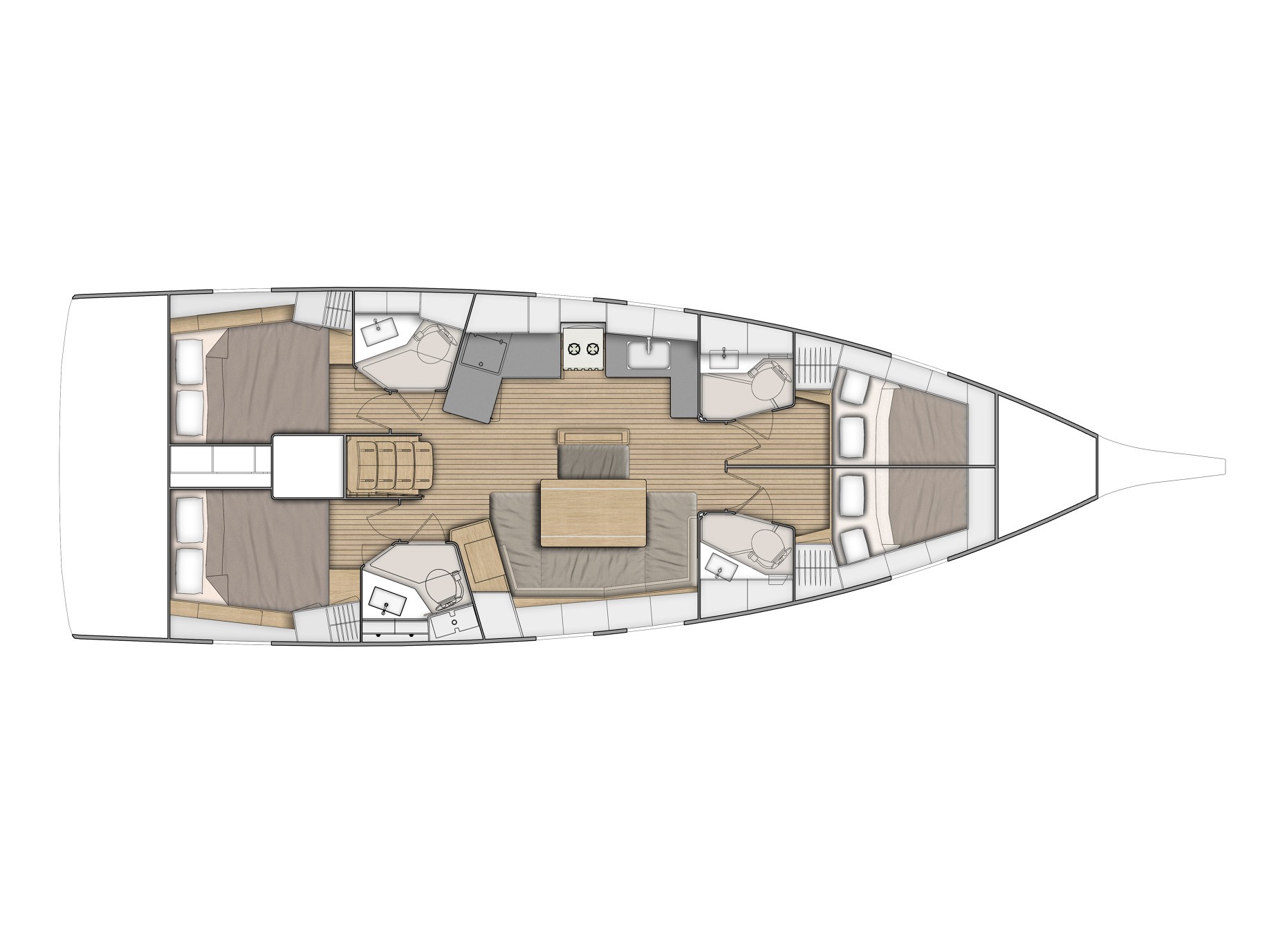 Oceanis 46.1 - Yacht Charter Cala D`Or & Boat hire in Spain Balearic Islands Mallorca Cala D`Or Cala D'Or 3