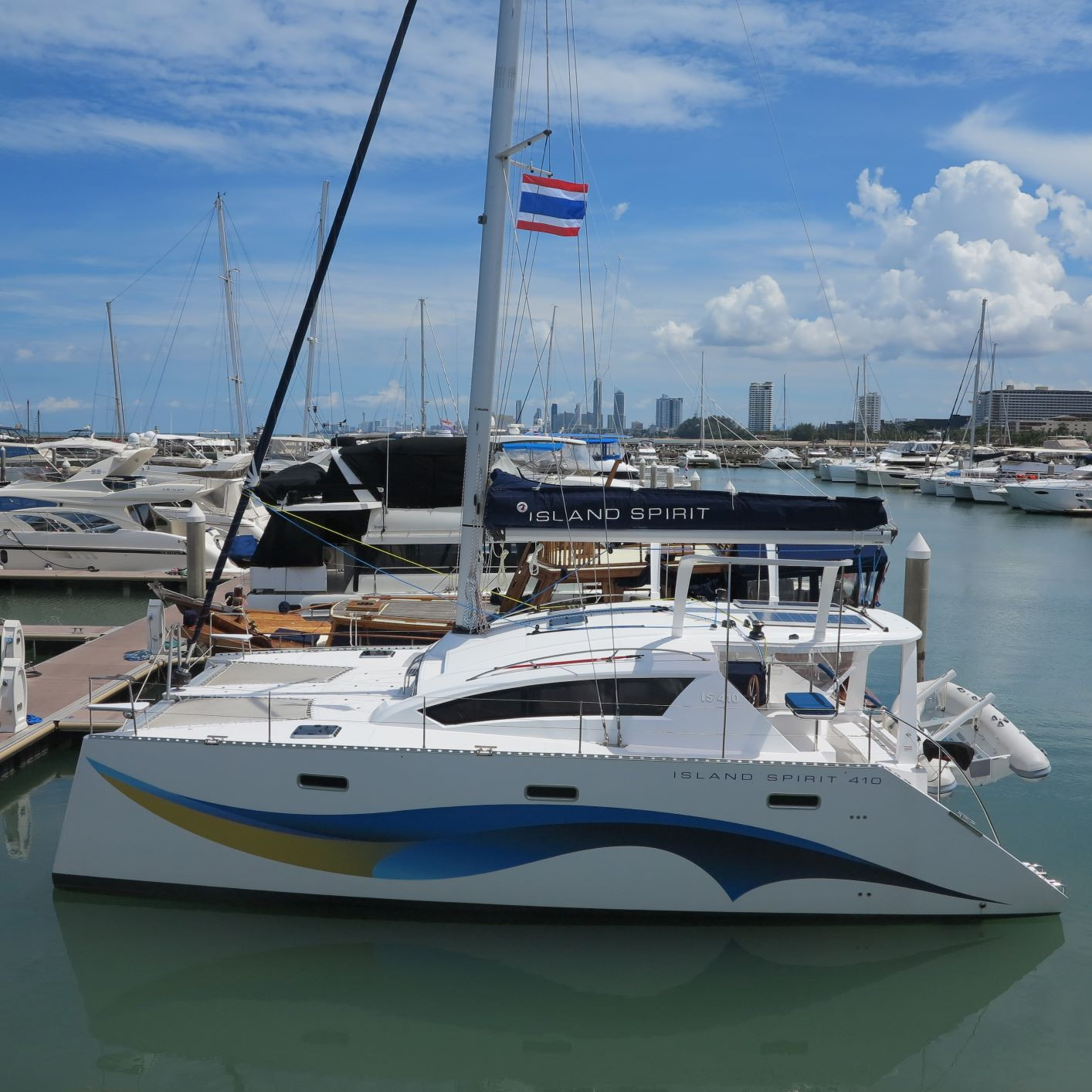 Island Spirit 410 - Catamaran Charter Thailand & Boat hire in Thailand Phuket Yacht Haven Marina 1