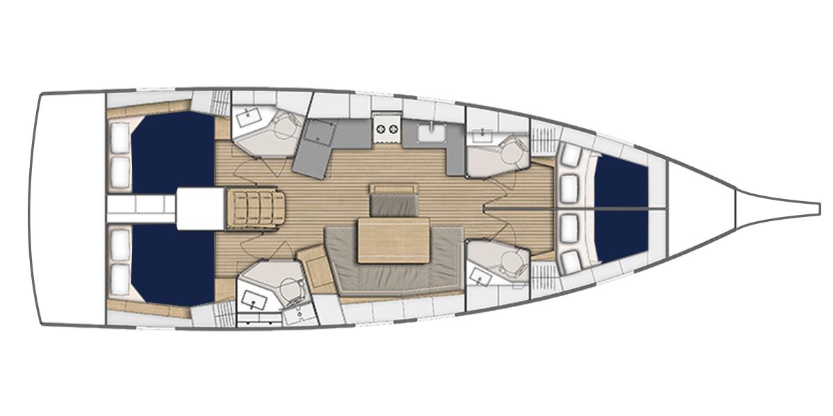 Oceanis 46.1 - Yacht Charter Procida & Boat hire in Italy Procida Marina di Procida 5