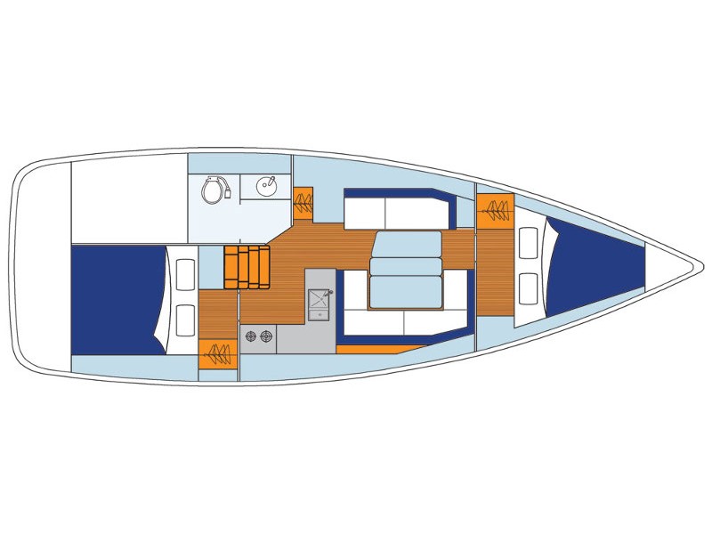Sun Odyssey 389 - Yacht Charter Agana & Boat hire in Croatia Split-Dalmatia Marina Marina Agana 3