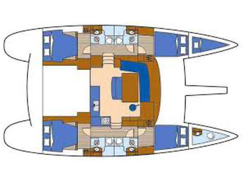 Lagoon 440 - Yacht Charter Poltu Quatu & Boat hire in Italy Poltu Quatu Marina Dell'Orso 5