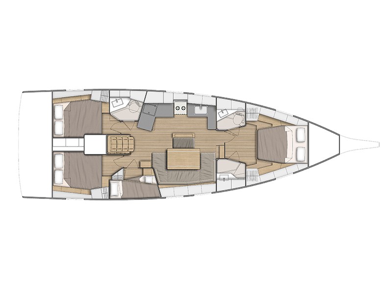 Oceanis 46.1 - Yacht Charter Ibiza & Boat hire in Spain Balearic Islands Ibiza and Formentera Ibiza Ibiza Marina Port Ibiza 5