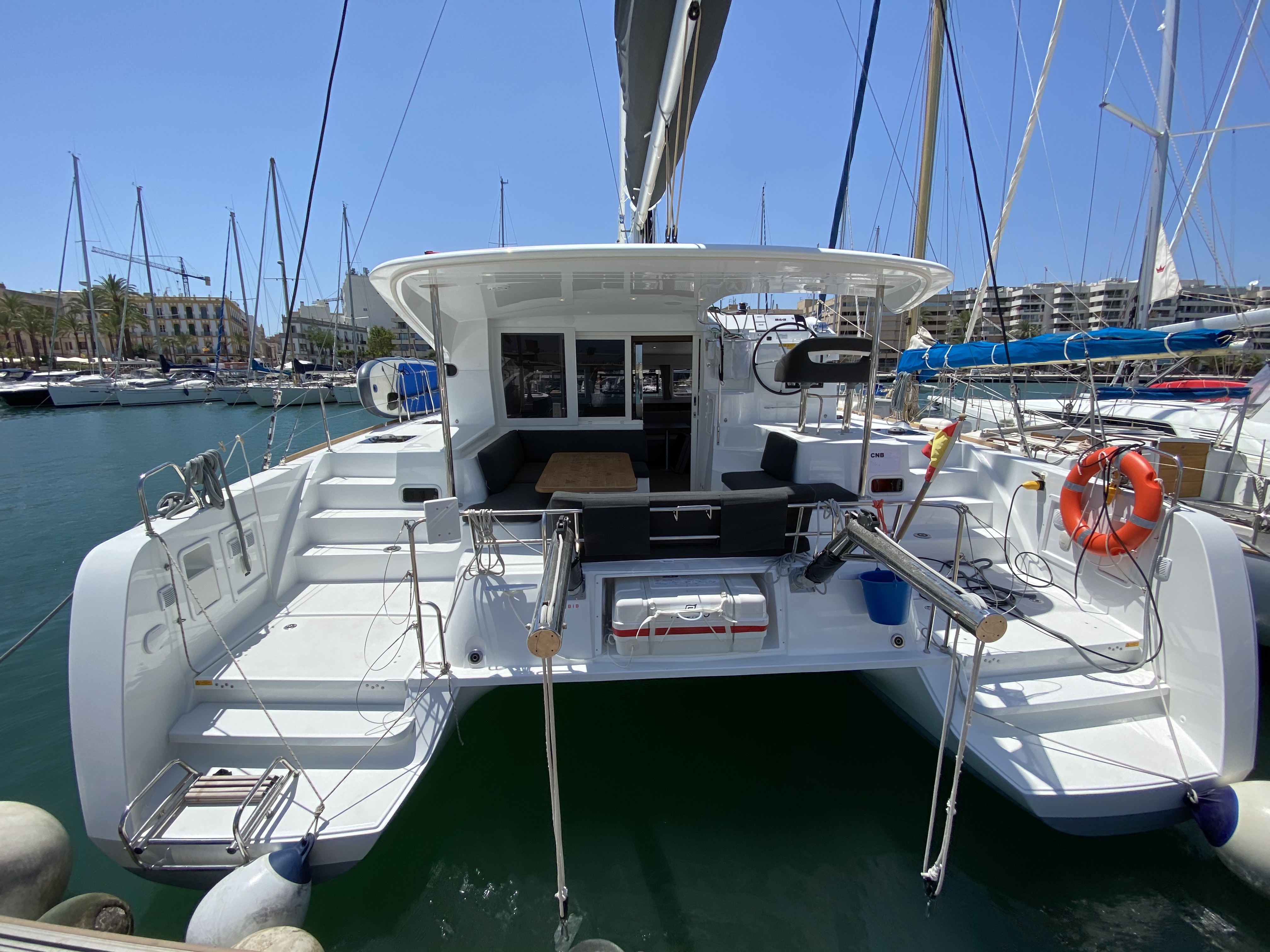 Lagoon 40 - Luxury yacht charter Balearics & Boat hire in Spain Balearic Islands Ibiza and Formentera Ibiza Ibiza Marina Port Ibiza 3