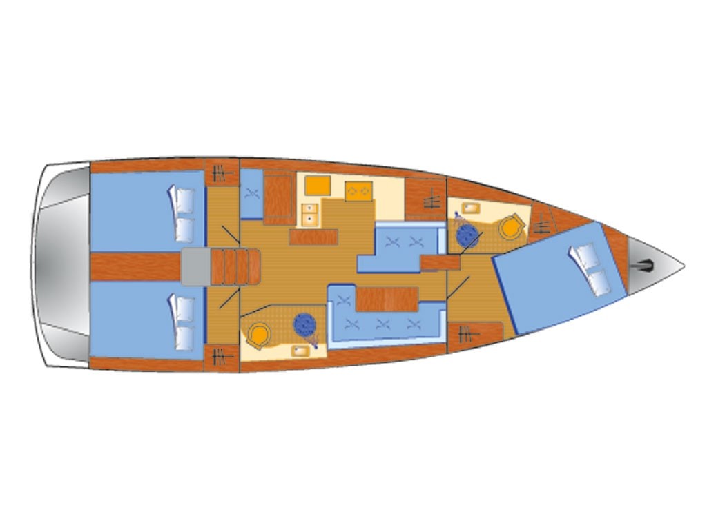 Sun Odyssey 410 - Yacht Charter Punat & Boat hire in Croatia Istria and Kvarner Gulf Krk Punat Marina Punat 3