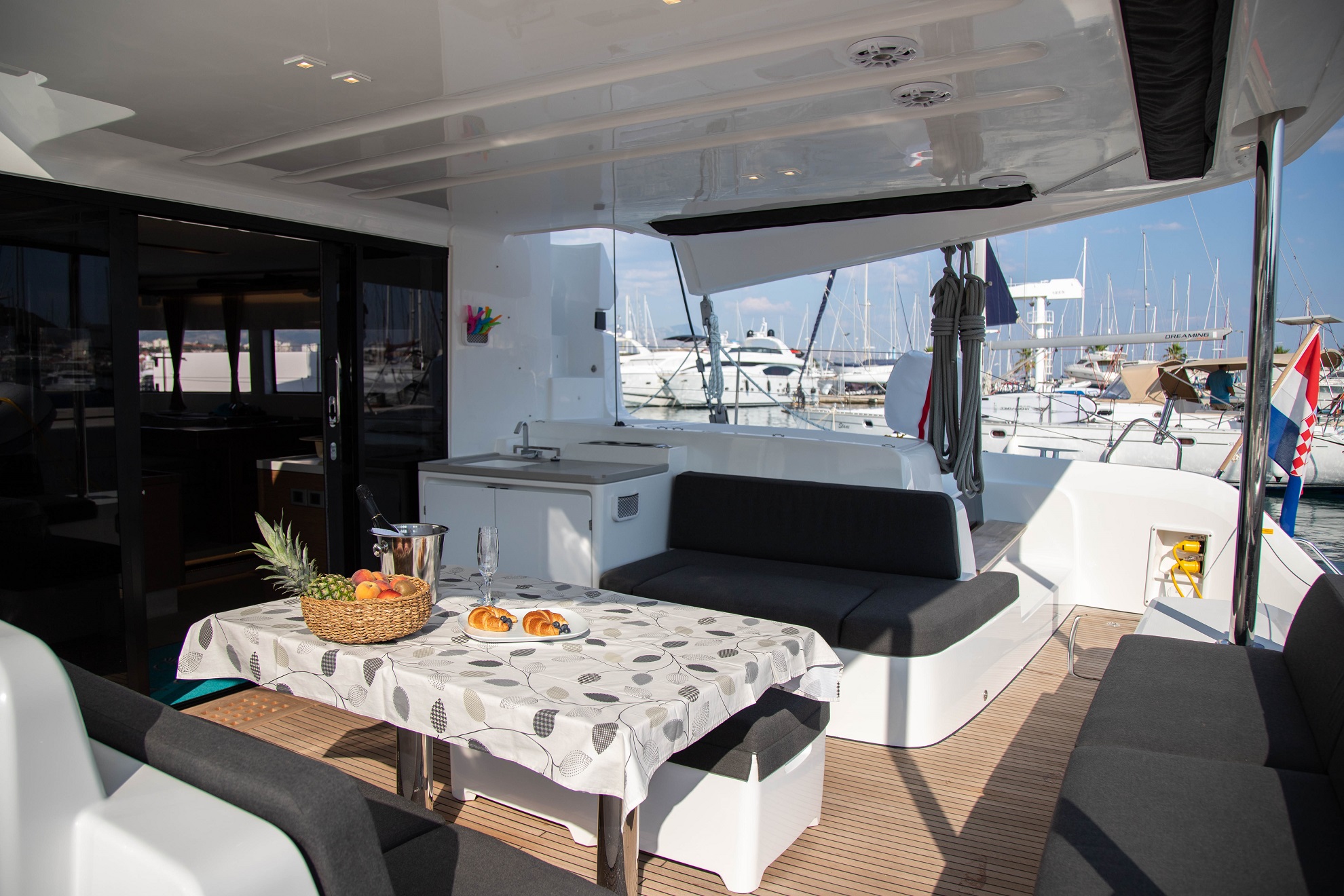 Lagoon 50 - Luxury Yacht Charter Croatia & Boat hire in Croatia Šibenik Rogoznica Marina Frapa 3