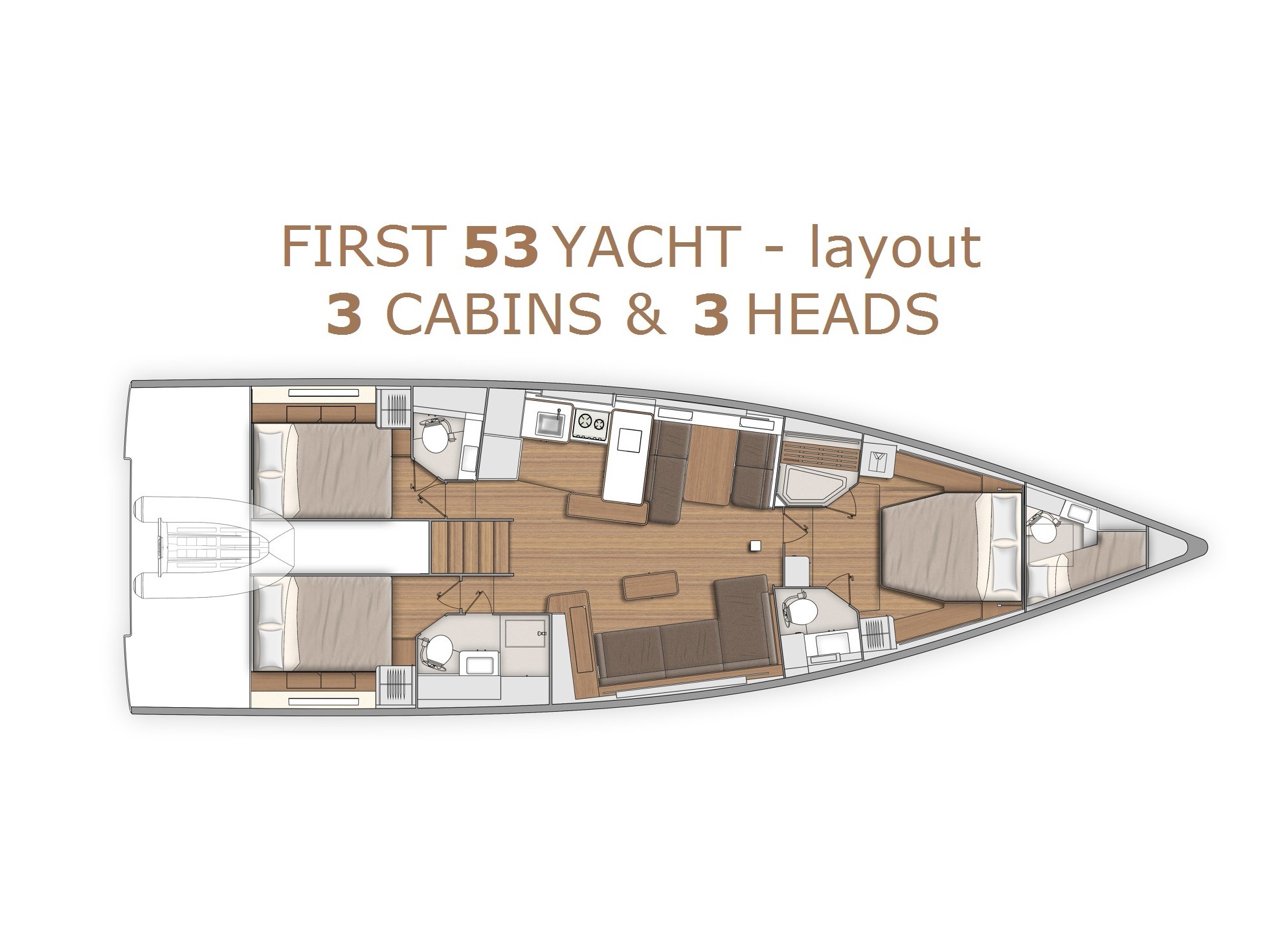 First Yacht 53  - Luxury yacht charter worldwide & Boat hire in Croatia Split-Dalmatia Split Split ACI Marina Split 3