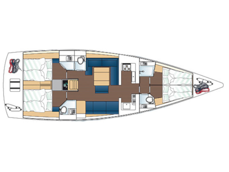 Dufour 500 Grand Large - Yacht Charter Marsala & Boat hire in Italy Sicily Aegadian Islands Marsala Marsala Marina 5