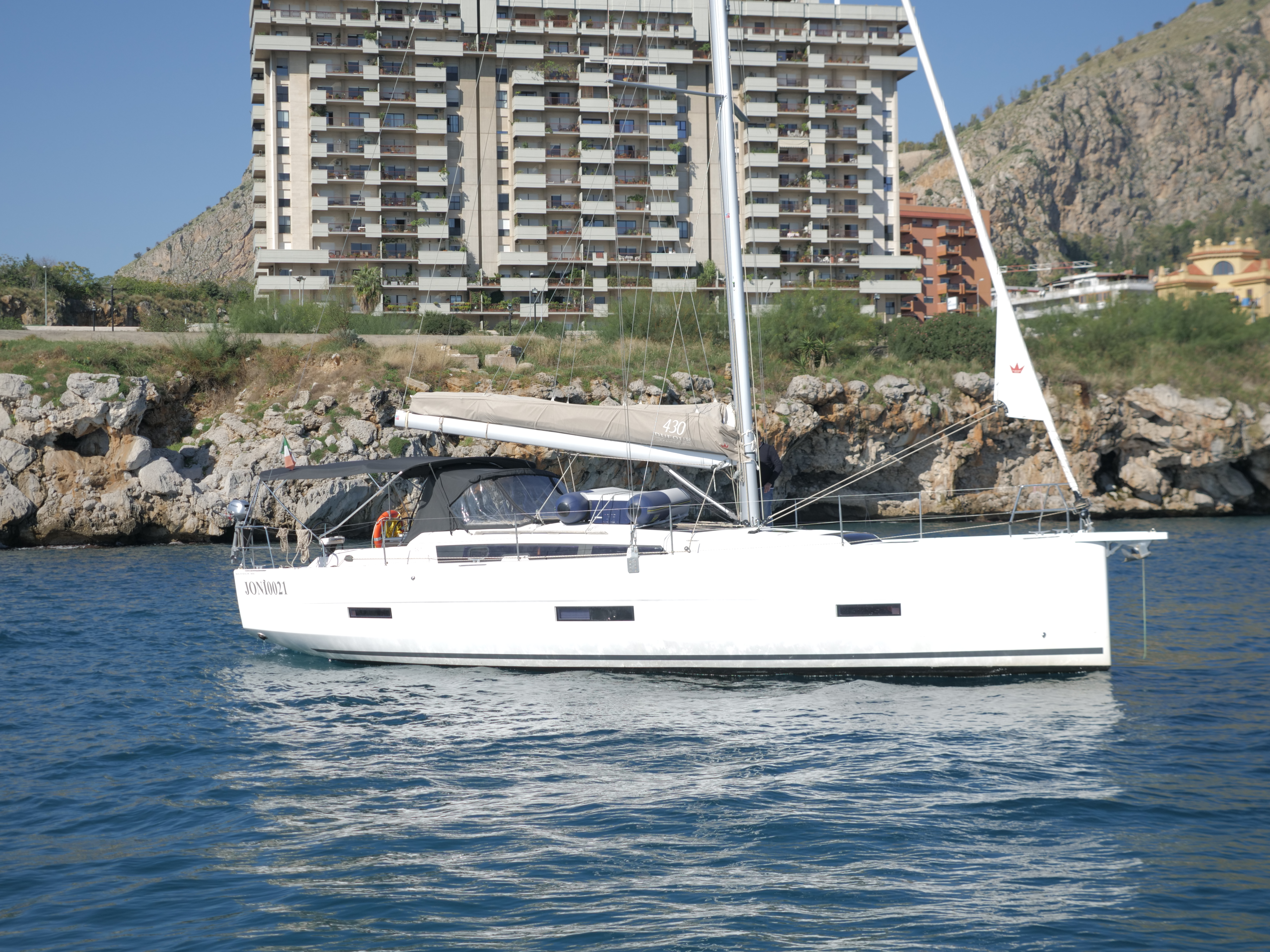 Dufour 430 - Yacht Charter Milazzo & Boat hire in Italy Sicily Aeolian Islands Milazzo Marina Poseidon 2