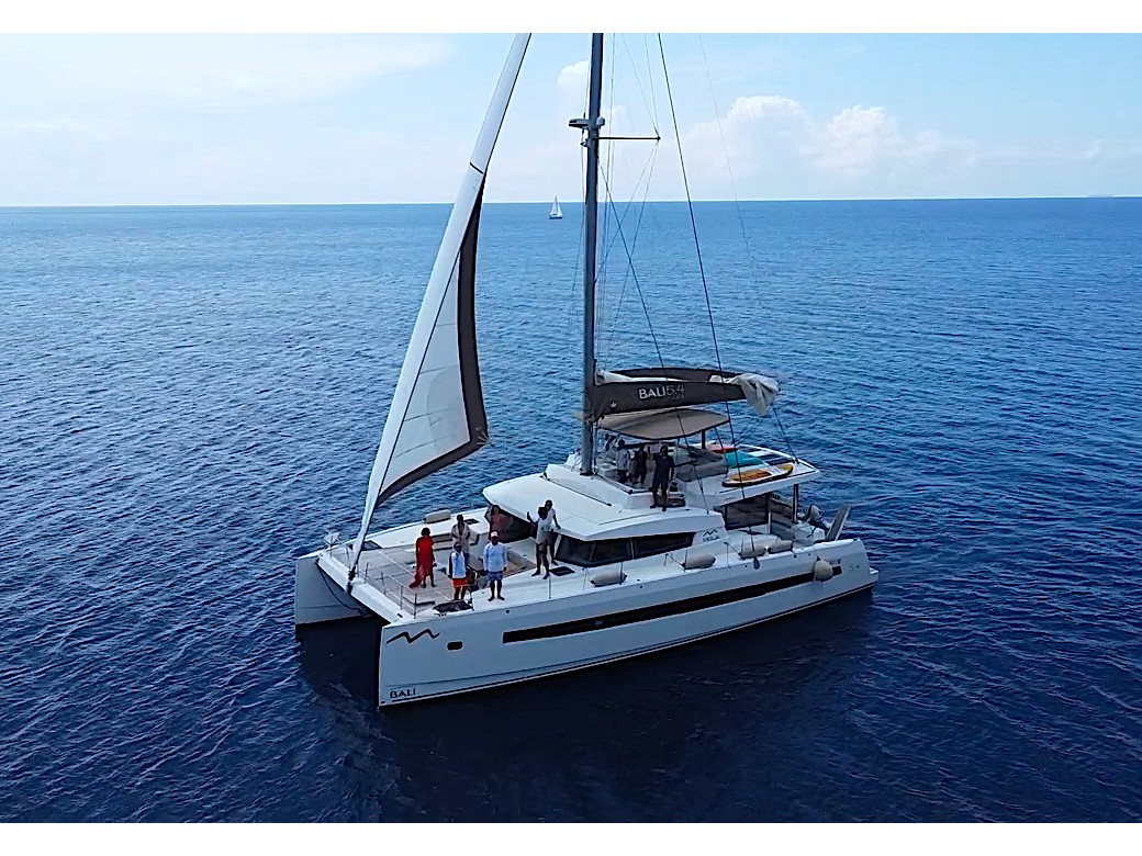 Bali 5.4 - Catamaran Charter Sicily & Boat hire in Italy Sicily Aeolian Islands Capo d'Orlando Capo d'Orlando Marina 3