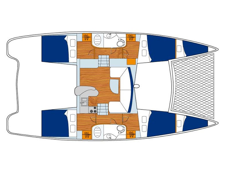 Leopard 40 - Catamaran charter Dubrovnik & Boat hire in Croatia Dubrovnik-Neretva Dubrovnik Komolac ACI Marina Dubrovnik 2