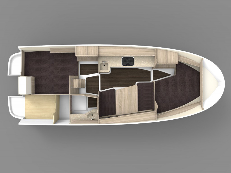 Nexus Revo 870 Prestige - Motor Boat Charter Poland & Boat hire in Poland Wilkasy AZS Wilkasy 2