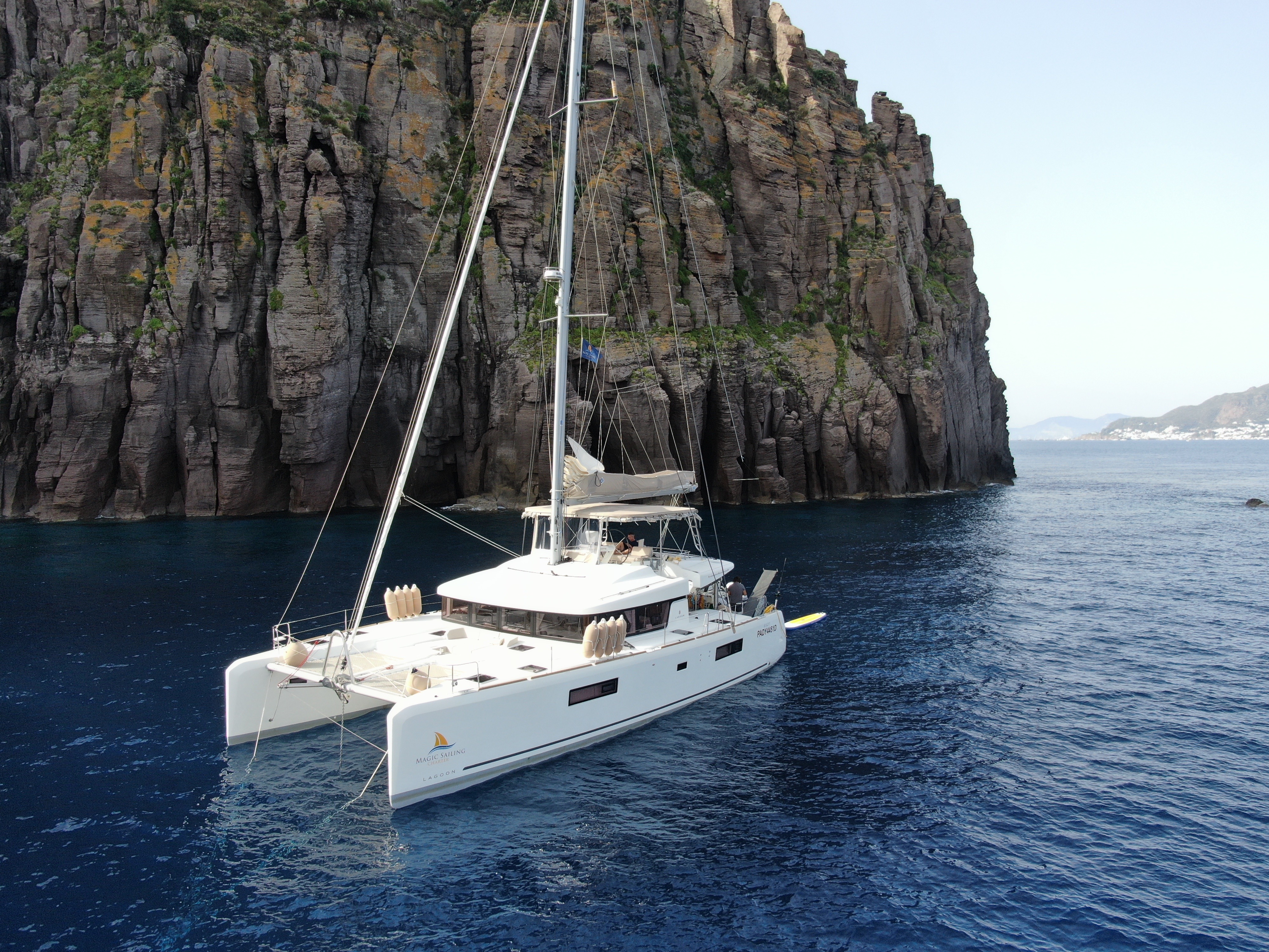 Lagoon 52F - Luxury yacht charter Sicily & Boat hire in Italy Sicily Aeolian Islands Capo d'Orlando Capo d'Orlando Marina 1