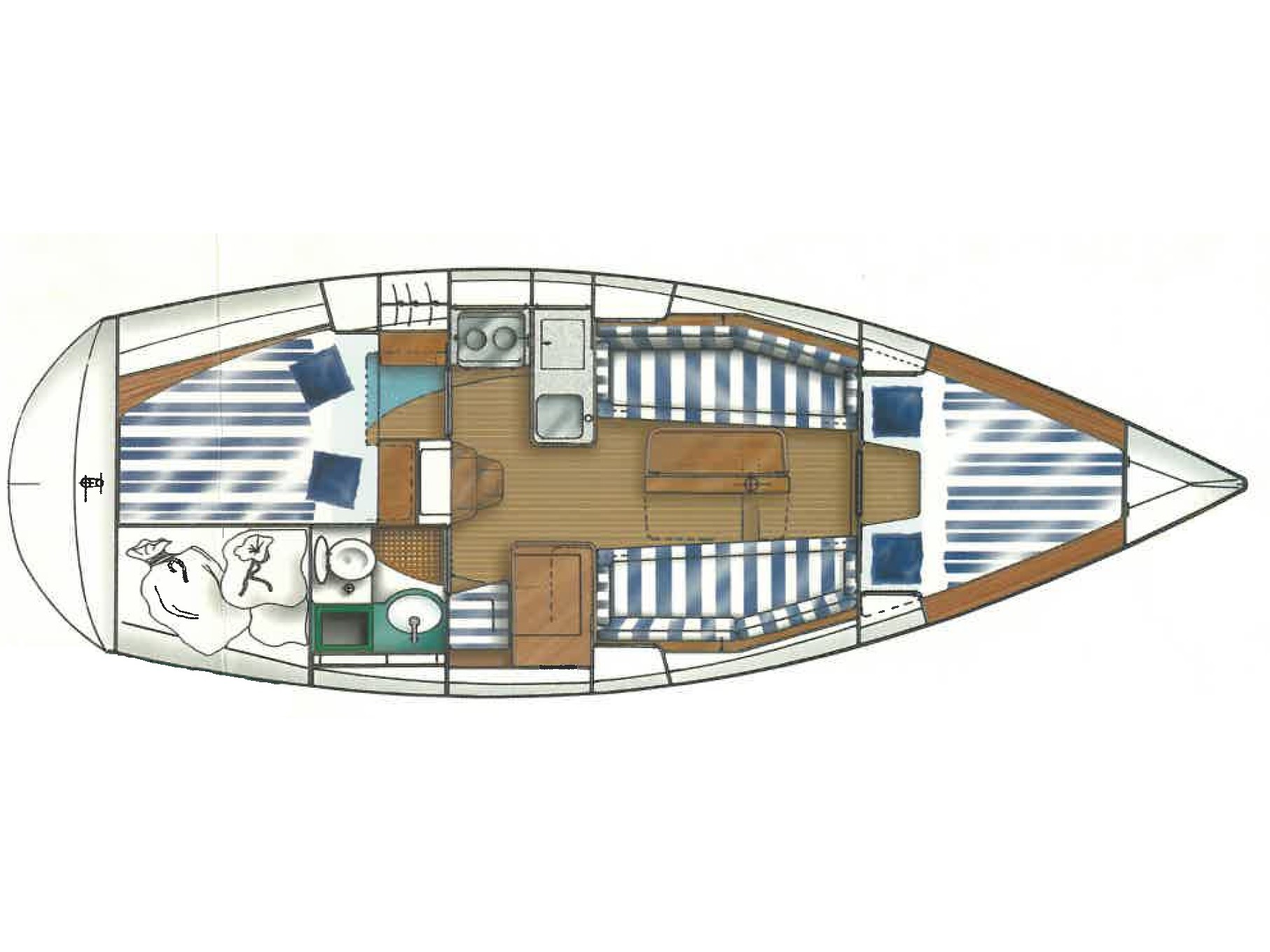 Dufour 32 - Yacht Charter Leça da Palmeira & Boat hire in Portugal Leça da Palmeira Marina de Leça 6