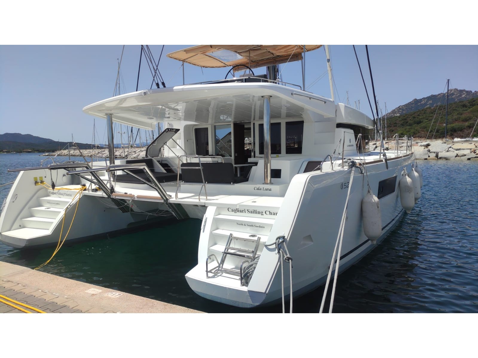 Lagoon 52F - Yacht Charter Golfo Aranci & Boat hire in Italy Sardinia Costa Smeralda Golfo Aranci Marina dell'Isola 1