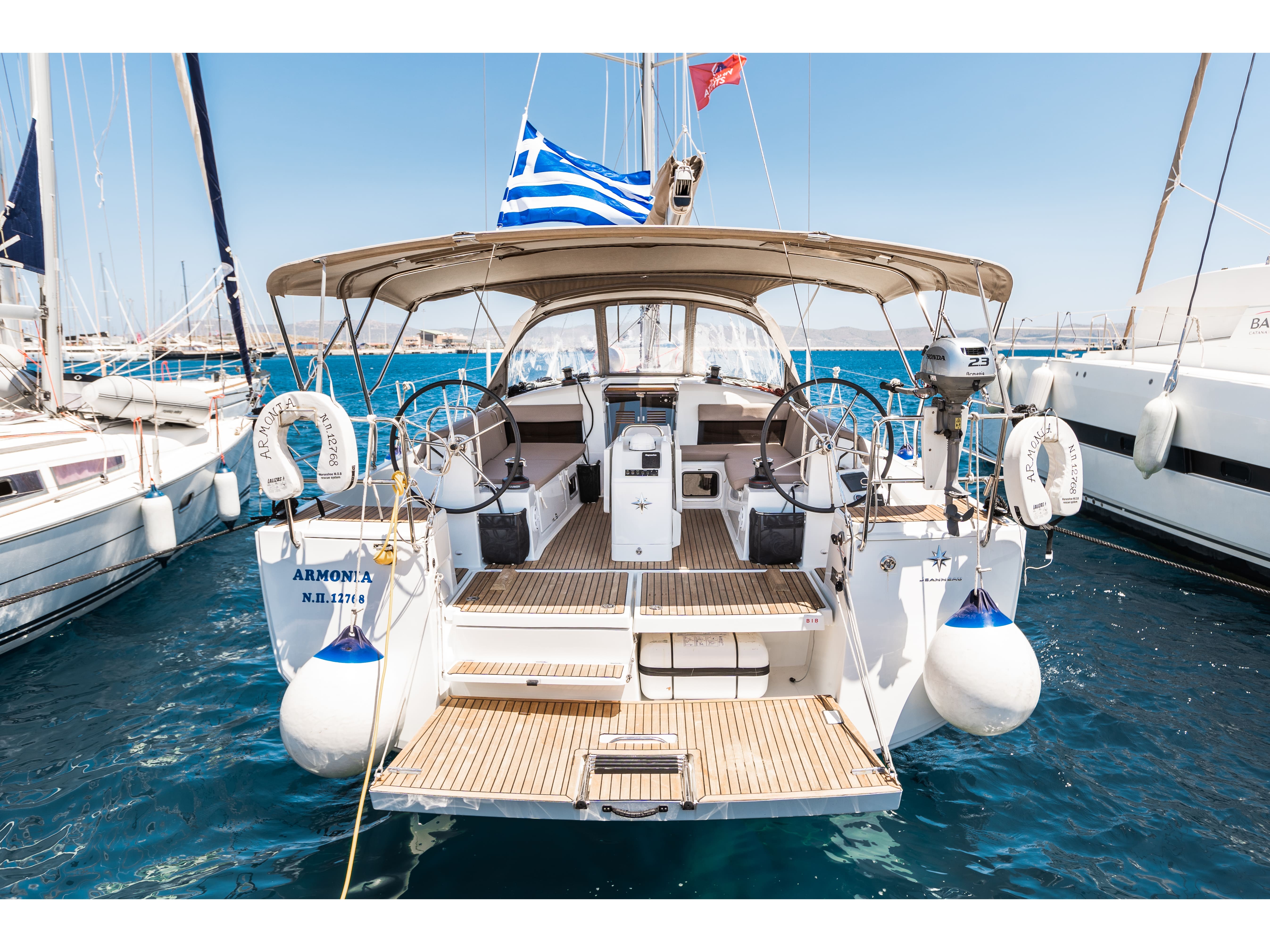 Sun Odyssey 440 - Yacht Charter Lavrion & Boat hire in Greece Athens and Saronic Gulf Lavrion Lavrion Main Port 2