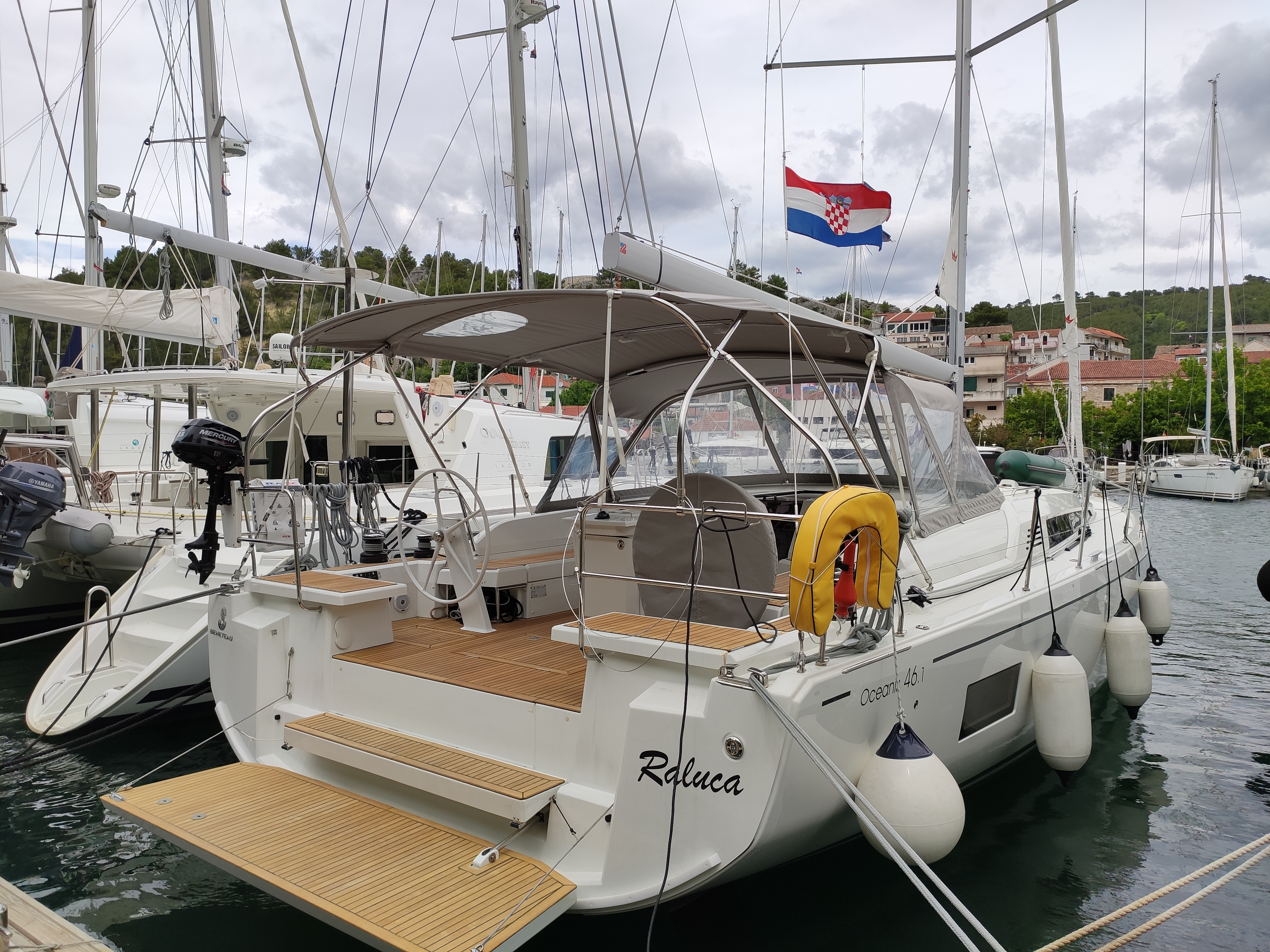 Oceanis 46.1 - Yacht Charter Skradin & Boat hire in Croatia Šibenik Skradin ACI Marina Skradin 1