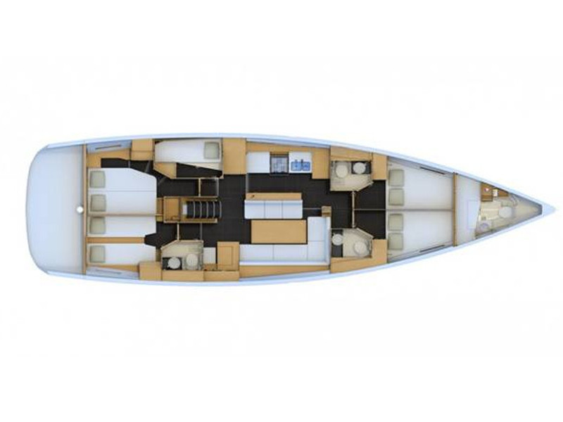 Jeanneau 54 - Yacht Charter Lefkada & Boat hire in Greece Ionian Sea South Ionian Lefkada Lefkas Lefkas Marina 4