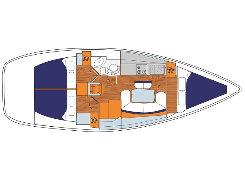 Sun Odyssey 389 - Yacht Charter Agana & Boat hire in Croatia Split-Dalmatia Marina Marina Agana 3
