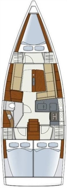 Hanse 345 - Yacht Charter Roses & Boat hire in Spain Catalonia Costa Brava Girona Roses Marina d'Empuriabrava 2