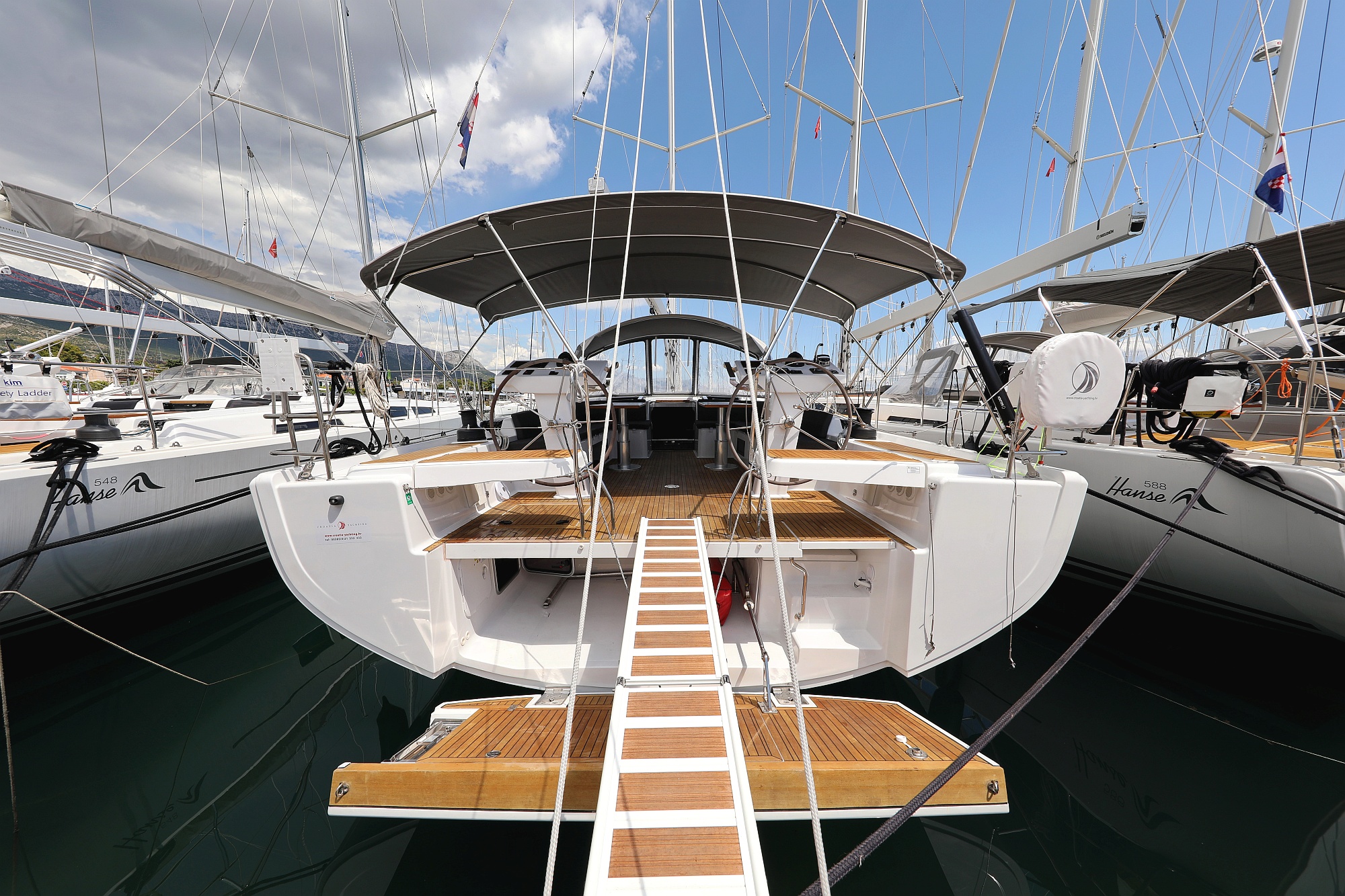Hanse 548 - 5 + 1 cab. - Luxury yacht charter worldwide & Boat hire in Croatia Split-Dalmatia Split Trogir Seget Donji Marina Baotić 4