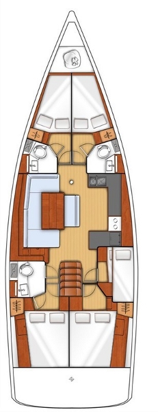 Oceanis 48 - 5 cab. - Yacht Charter Sukosan & Boat hire in Croatia Zadar Sukošan Marina D-Marin Dalmacija 3