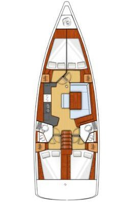 Oceanis 45 - 4 cab. - Yacht Charter Lefkada & Boat hire in Greece Ionian Sea South Ionian Lefkada Lefkas Lefkas Marina 2