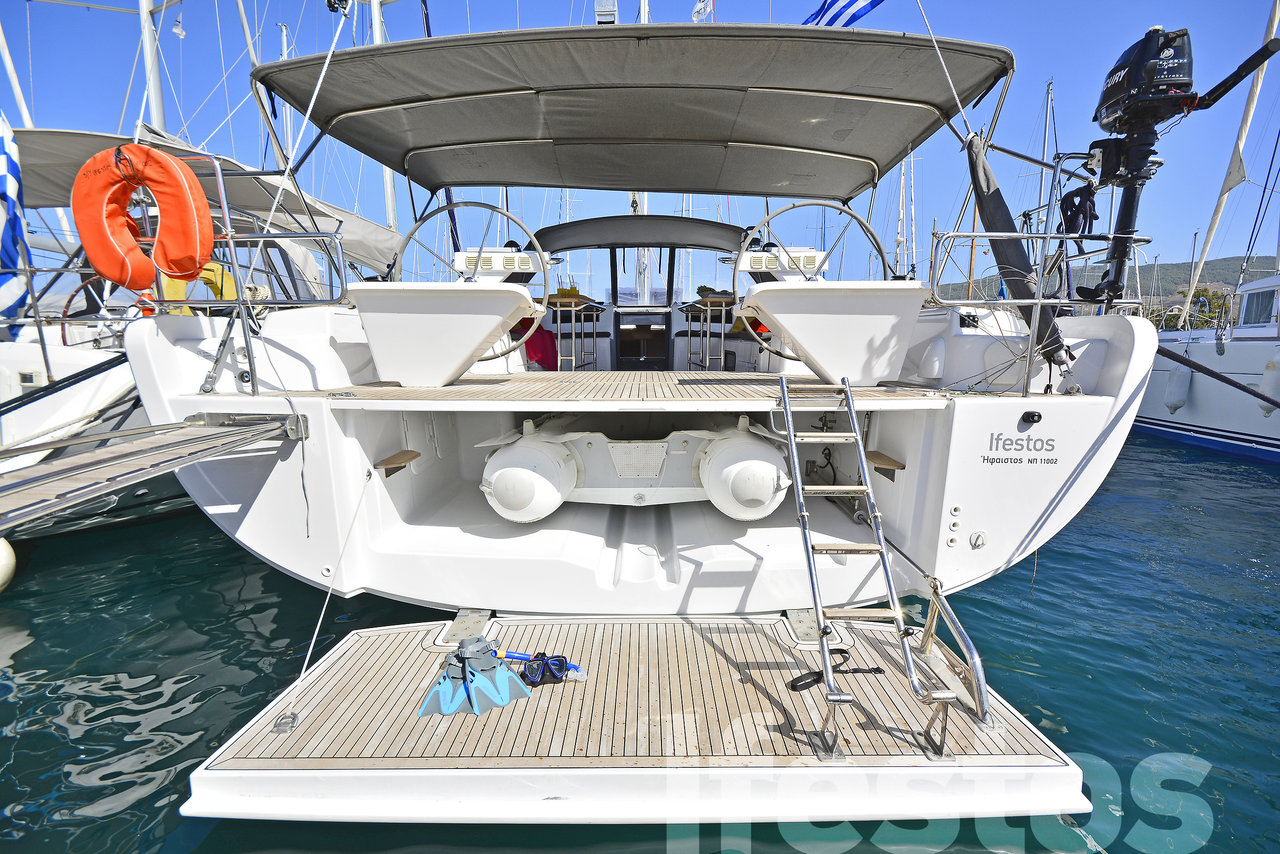 Hanse 575 - 4 + 1 cab. - Luxury yacht charter worldwide & Boat hire in Greece Dodecanese Kos Marina Kos 2