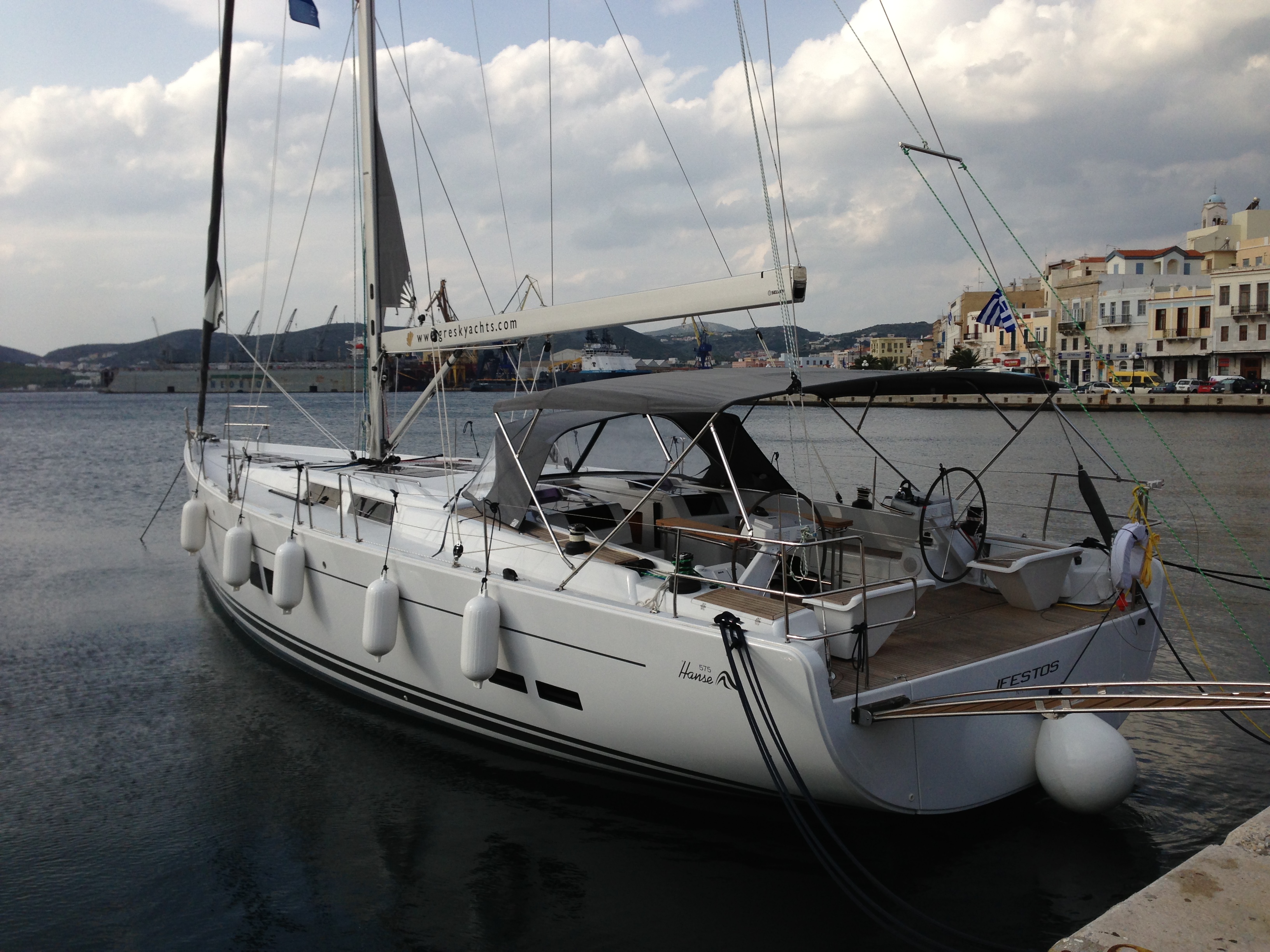 Hanse 575 - 4 + 1 cab. - Luxury yacht charter worldwide & Boat hire in Greece Dodecanese Kos Marina Kos 1