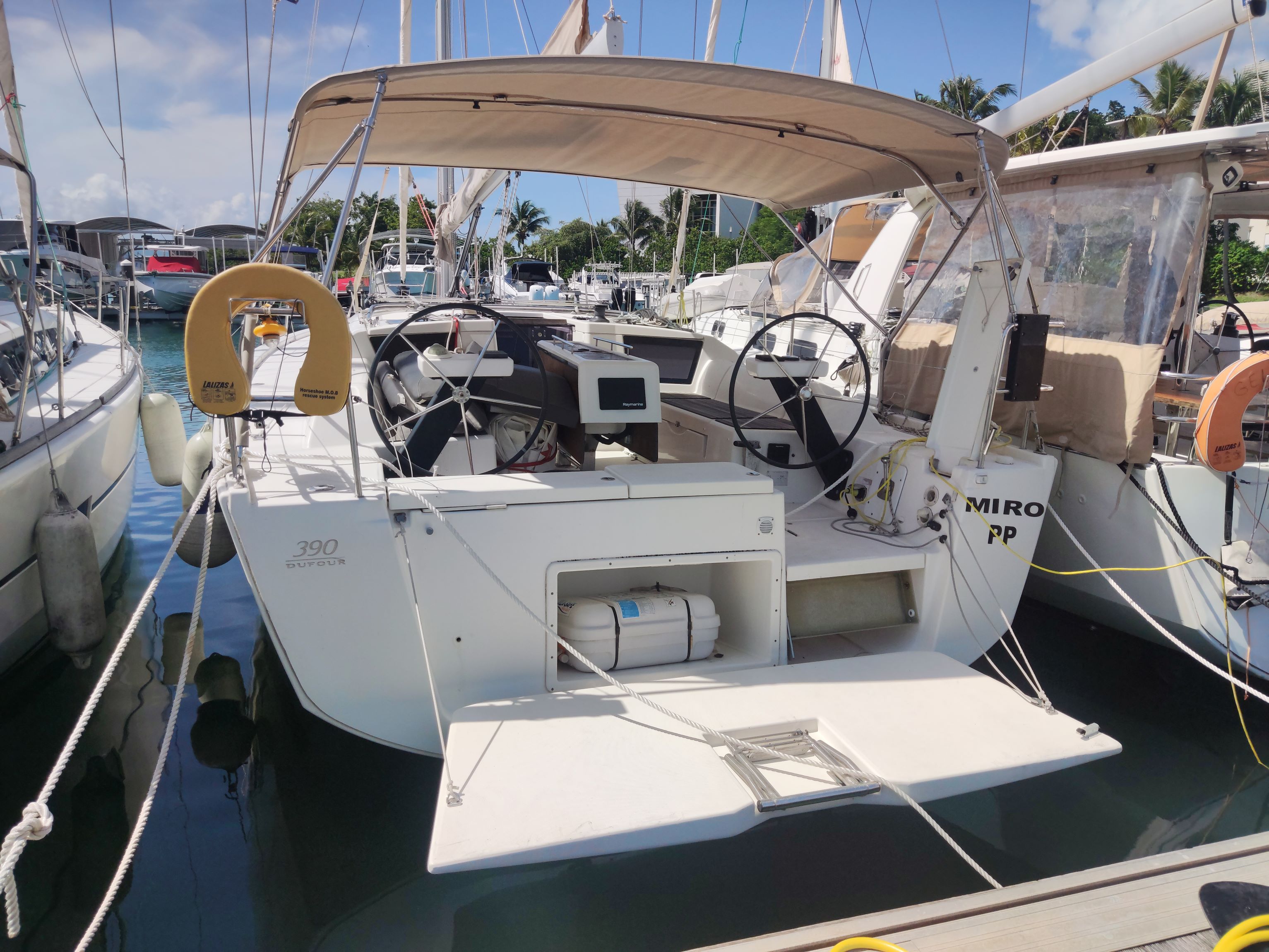 Dufour 390 GL - Sailboat Charter Guadeloupe & Boat hire in Guadeloupe Pointe a Pitre Marina de Bas du Fort 2