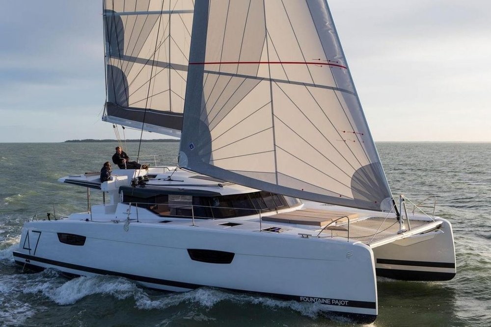 Fountaine Pajot Saona 47 Quintet - 5 + 1 cab. - Yacht Charter Toulon & Boat hire in France French Riviera Toulon Saint-Mandrier-sur-Mer Port Pin Rolland 1