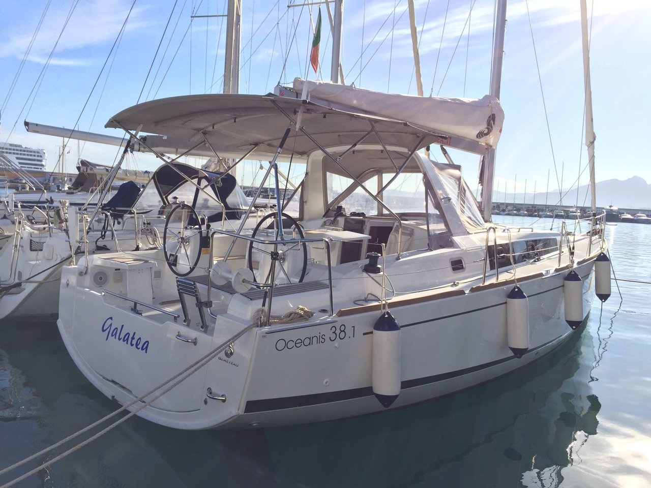 Oceanis 38.1 - Yacht Charter Marsala & Boat hire in Italy Sicily Aegadian Islands Marsala Marsala Marina 3