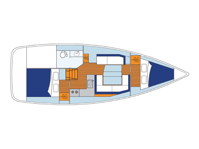 Sun Odyssey 349 - Yacht Charter Agana & Boat hire in Croatia Split-Dalmatia Marina Marina Agana 5