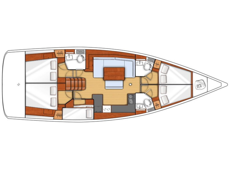 Oceanis 48 - Yacht Charter Procida & Boat hire in Italy Procida Marina di Procida 4