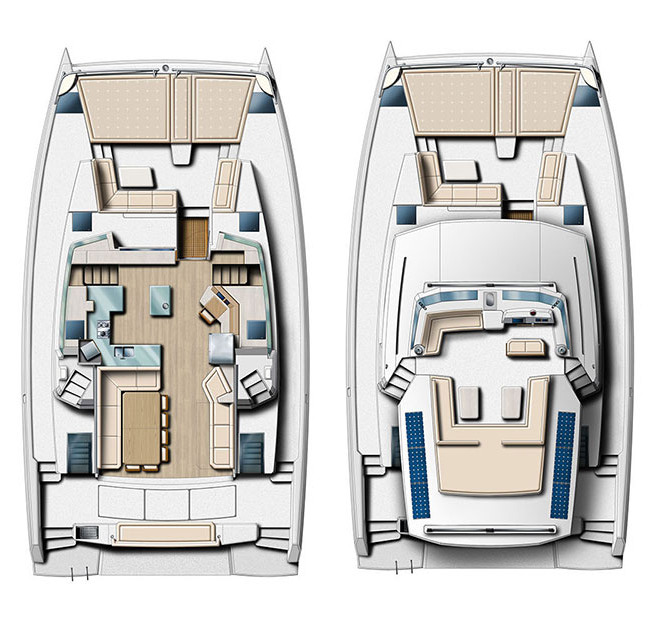 Bali 5.4 - 5 cab. - Catamaran charter Dubrovnik & Boat hire in Croatia Dubrovnik-Neretva Dubrovnik Komolac ACI Marina Dubrovnik 3