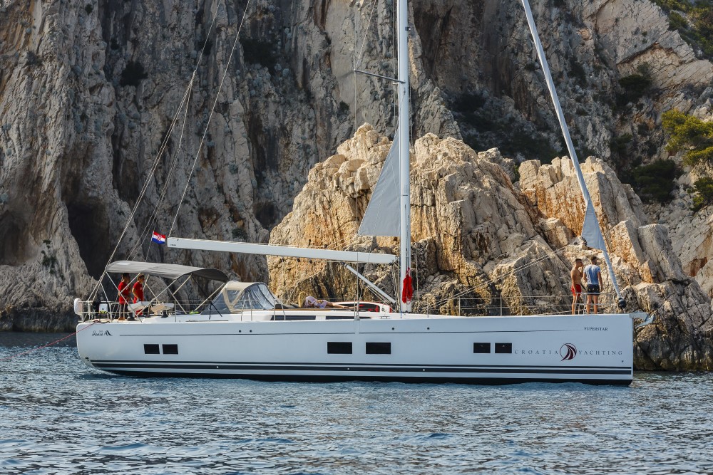 Hanse 588 - 5 + 1 cab. - Yacht Charter Biograd na Moru & Boat hire in Croatia Zadar Biograd Biograd na Moru Marina Kornati 2