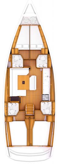 Sun Odyssey 469 - Yacht Charter Ajaccio & Boat hire in France Corsica South Corsica Ajaccio Port Tino Rossi 2