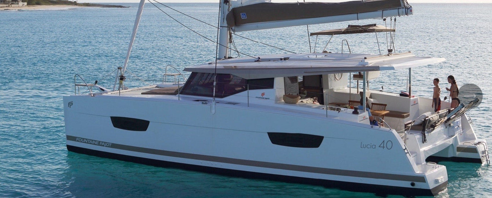Fountaine Pajot Lucia 40 - Yacht Charter Guadeloupe & Boat hire in Guadeloupe Pointe a Pitre Marina de Bas du Fort 1