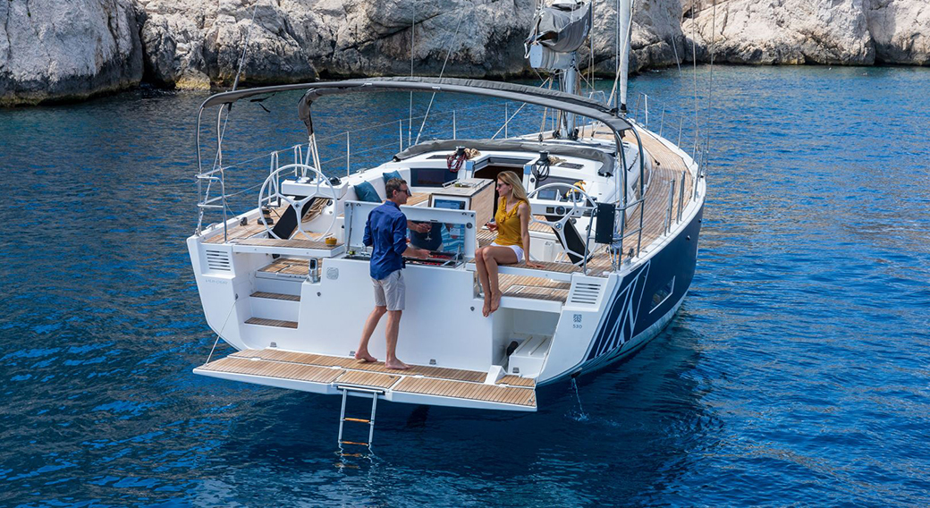 Dufour 530 - Yacht Charter Mykonos & Boat hire in Greece Cyclades Islands Mykonos Tourlos Marina 5