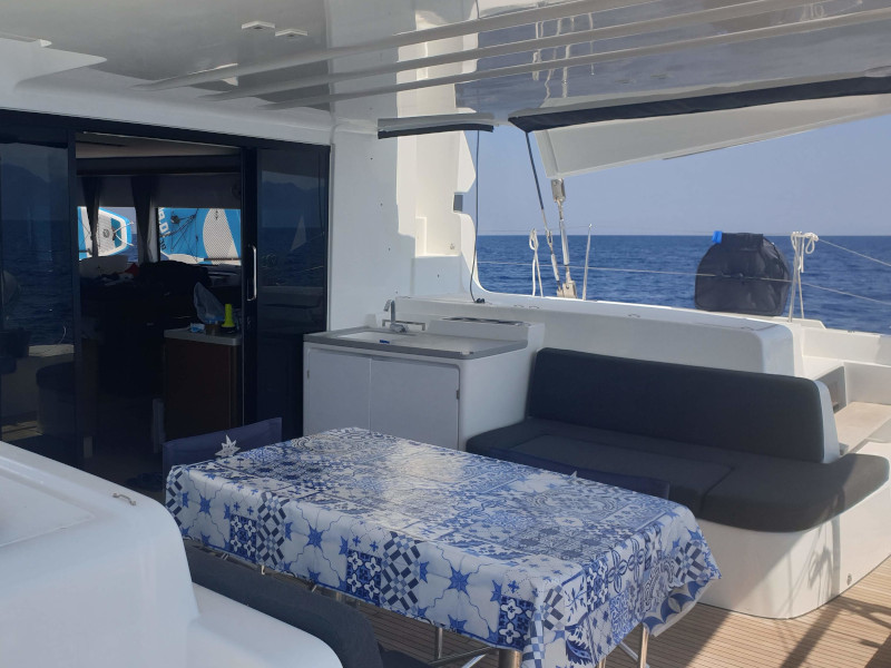 Lagoon 50 - Luxury yacht charter Italy & Boat hire in Italy Sicily Aeolian Islands Capo d'Orlando Capo d'Orlando Marina 3