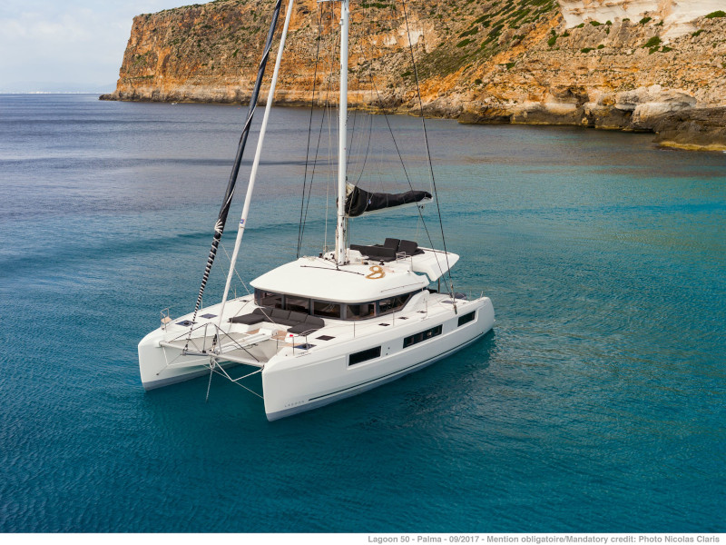 Lagoon 50 - Luxury yacht charter Italy & Boat hire in Italy Sicily Aeolian Islands Capo d'Orlando Capo d'Orlando Marina 1