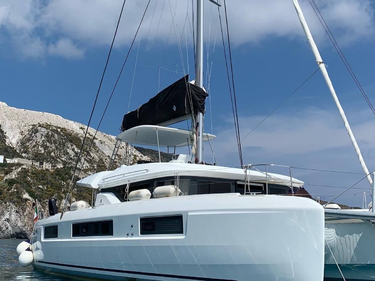 Lagoon 50 - Luxury yacht charter Italy & Boat hire in Italy Sicily Aeolian Islands Capo d'Orlando Capo d'Orlando Marina 2