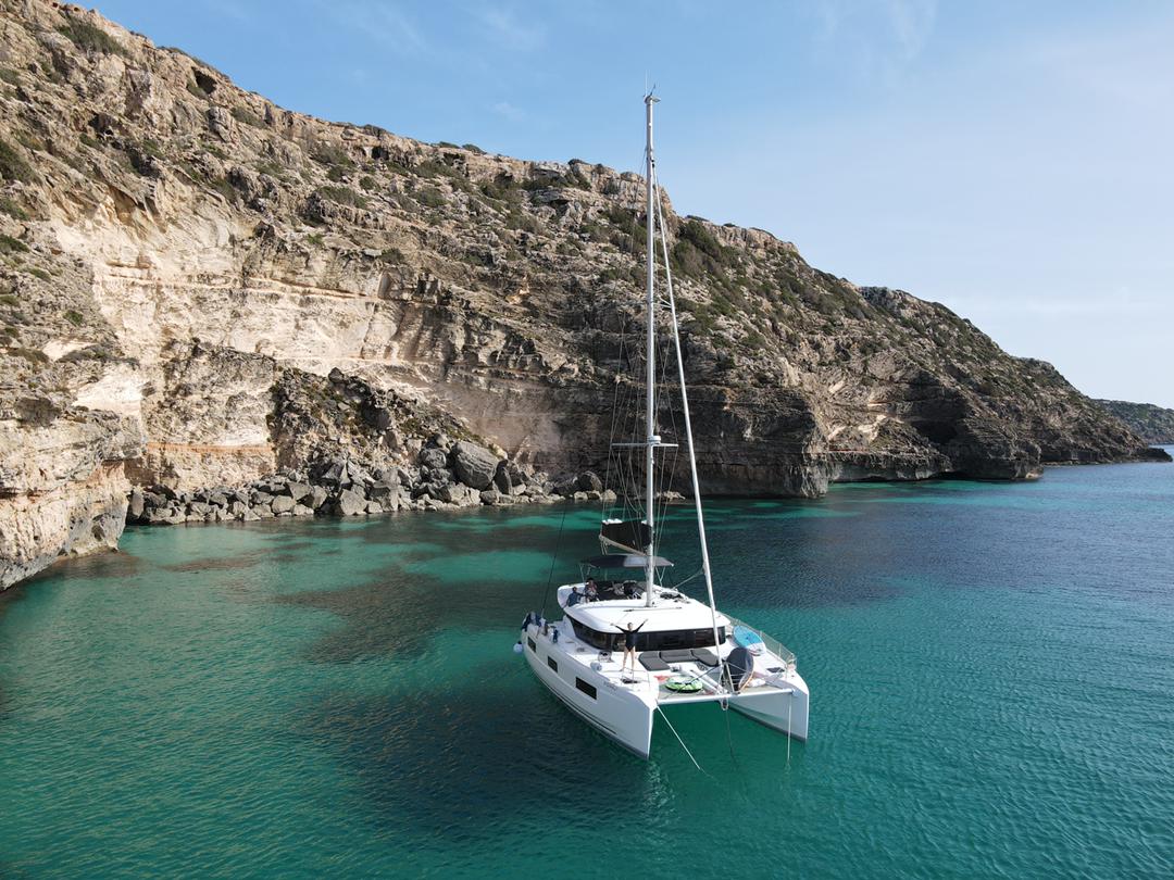 Lagoon 46  - Luxury yacht charter Balearics & Boat hire in Spain Balearic Islands Ibiza and Formentera Ibiza Sant Antoni de Portmany Sant Antoni de Portmany Port 2