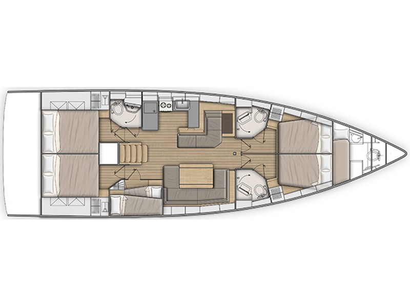 Oceanis 51.1 - Yacht Charter Tuscany & Boat hire in Italy Tuscany Castiglioncello Marina Cala de' Medici 3