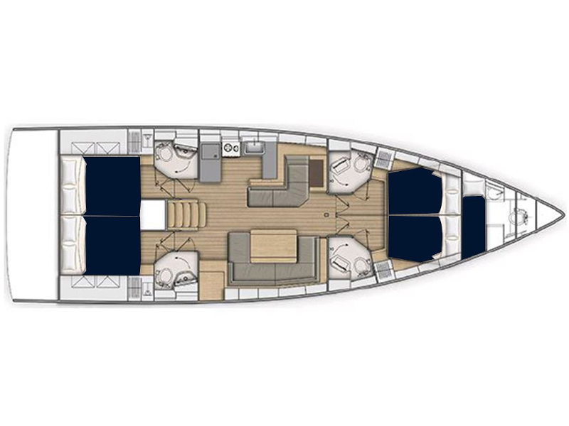 Oceanis 51.1 - Yacht Charter Agana & Boat hire in Croatia Split-Dalmatia Marina Marina Agana 2