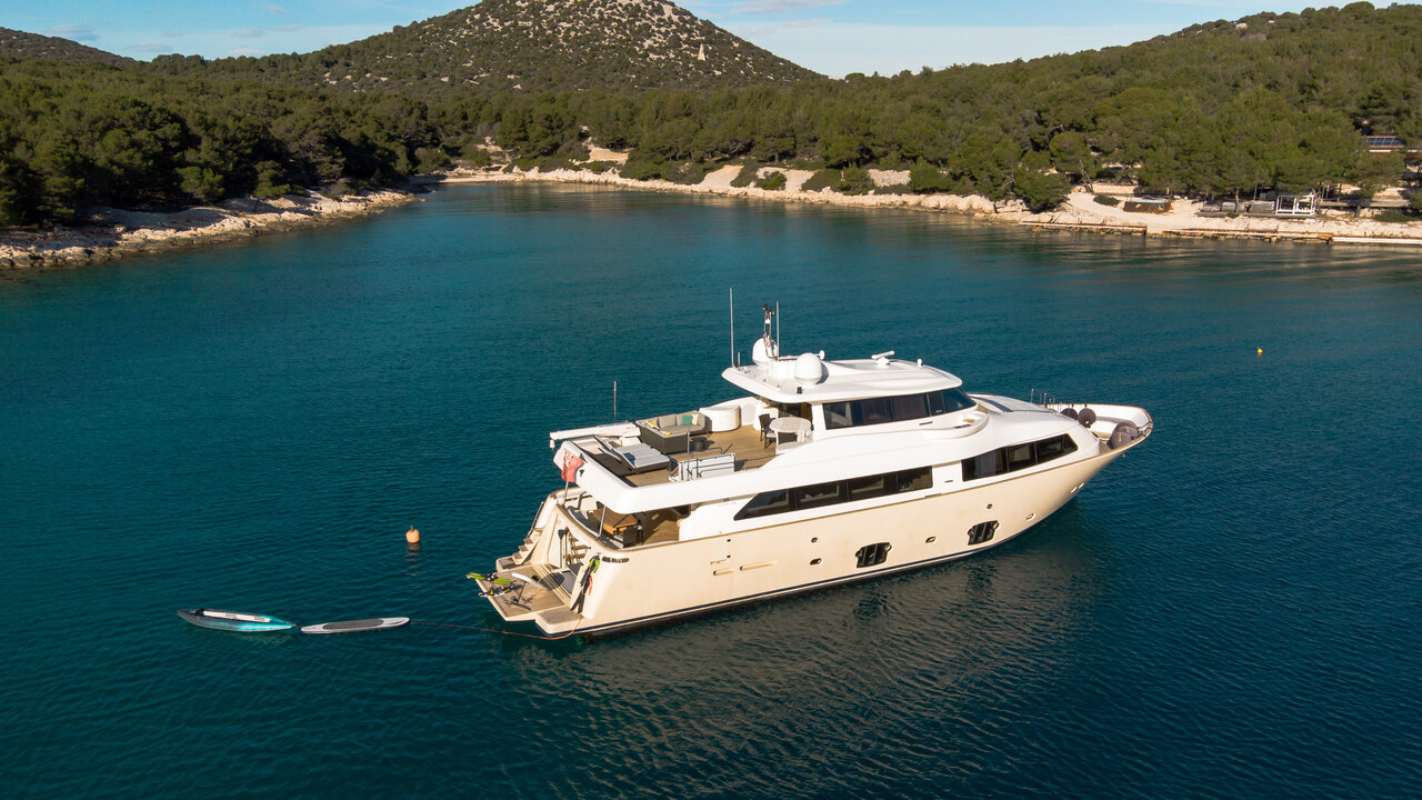Custom Line Navetta 26 - Superyacht charter Croatia & Boat hire in Croatia Šibenik Marina Mandalina 3